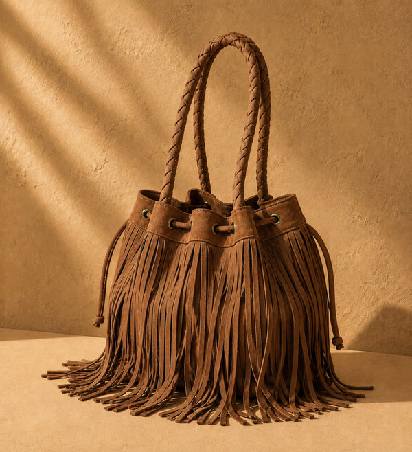 Pompadur veske i Camel